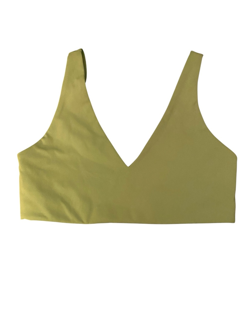 Spiritual  Gangster Women’s Green V-Neck Tank Sports Bra Sz-Small